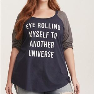 Torrid Eye roll T Shirt👀